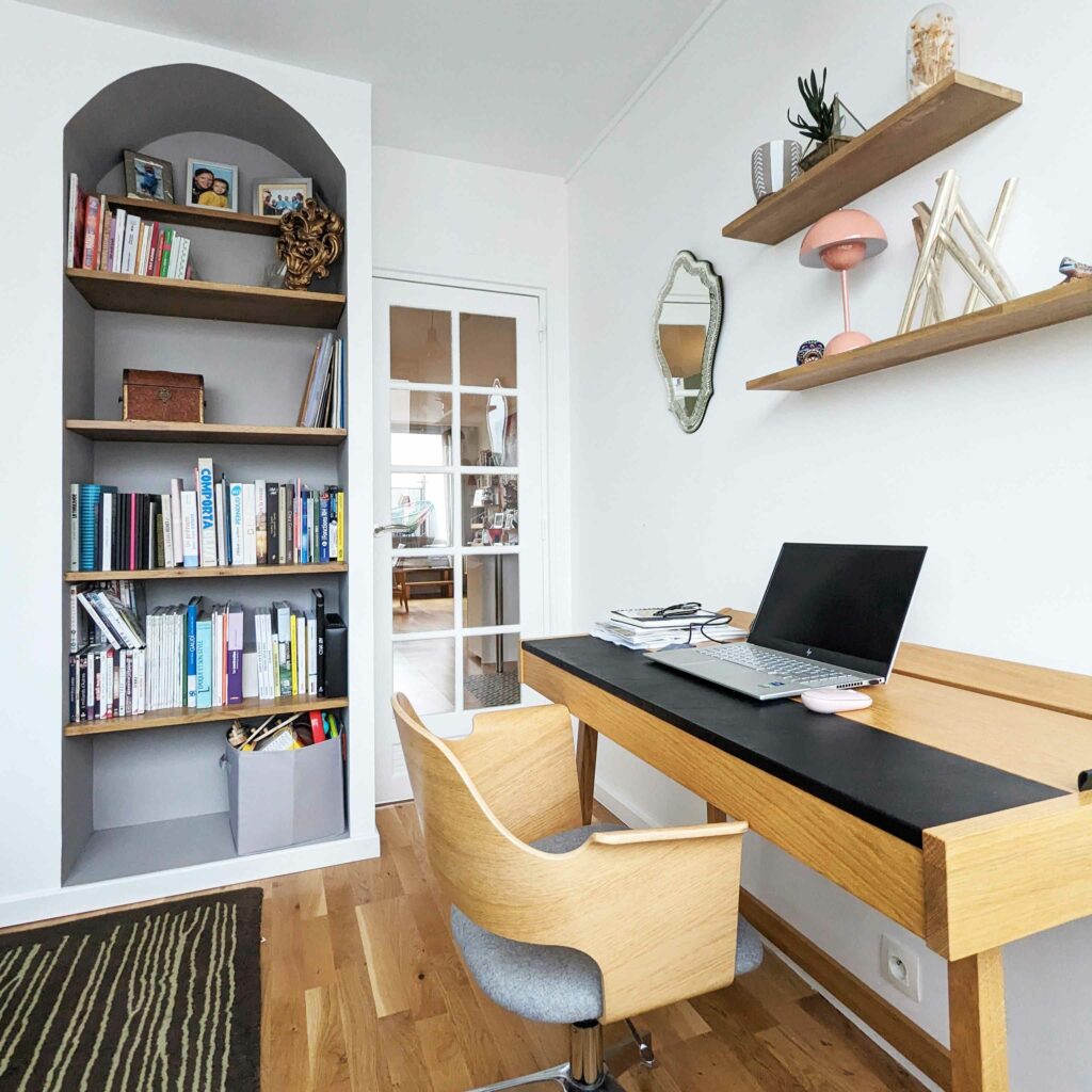 bureau avec niche sur mesure