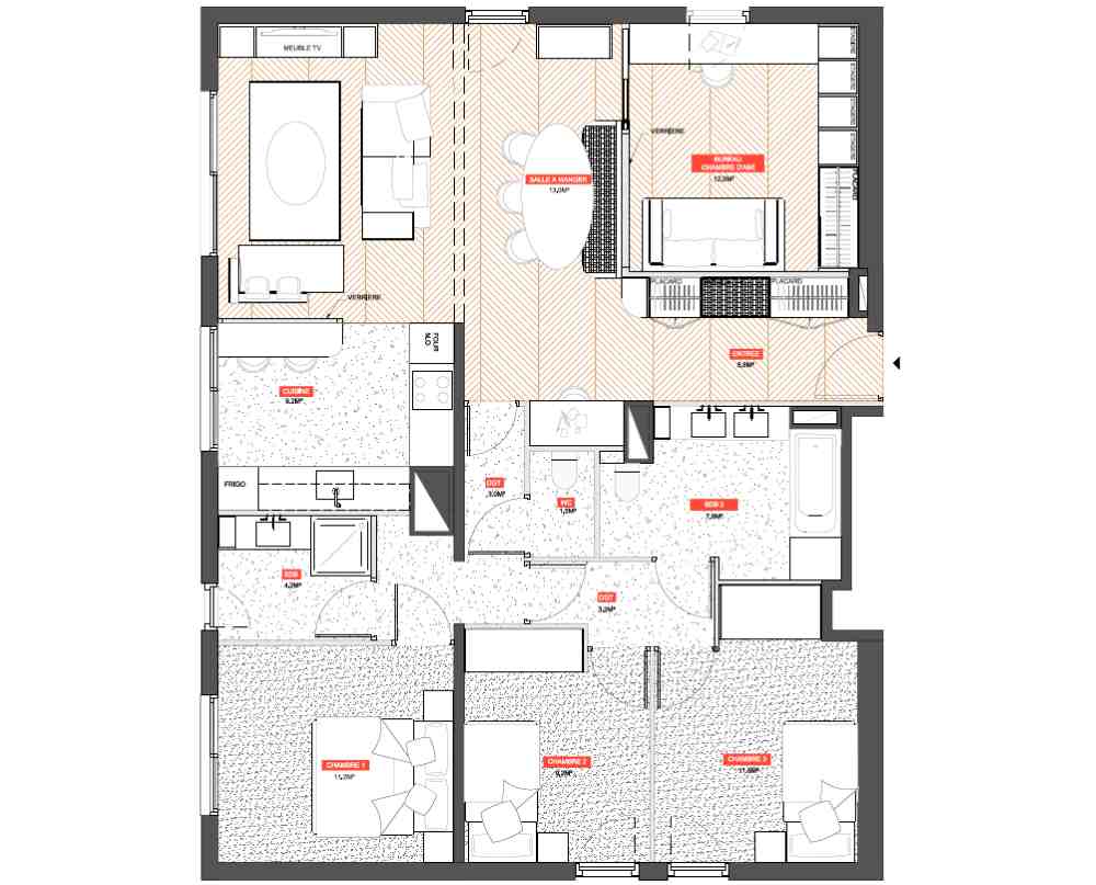 plan appartement architecte